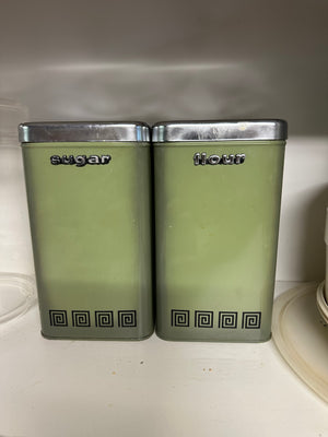 Vintage sugar/flour Tins