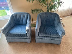 Blue Chair Set