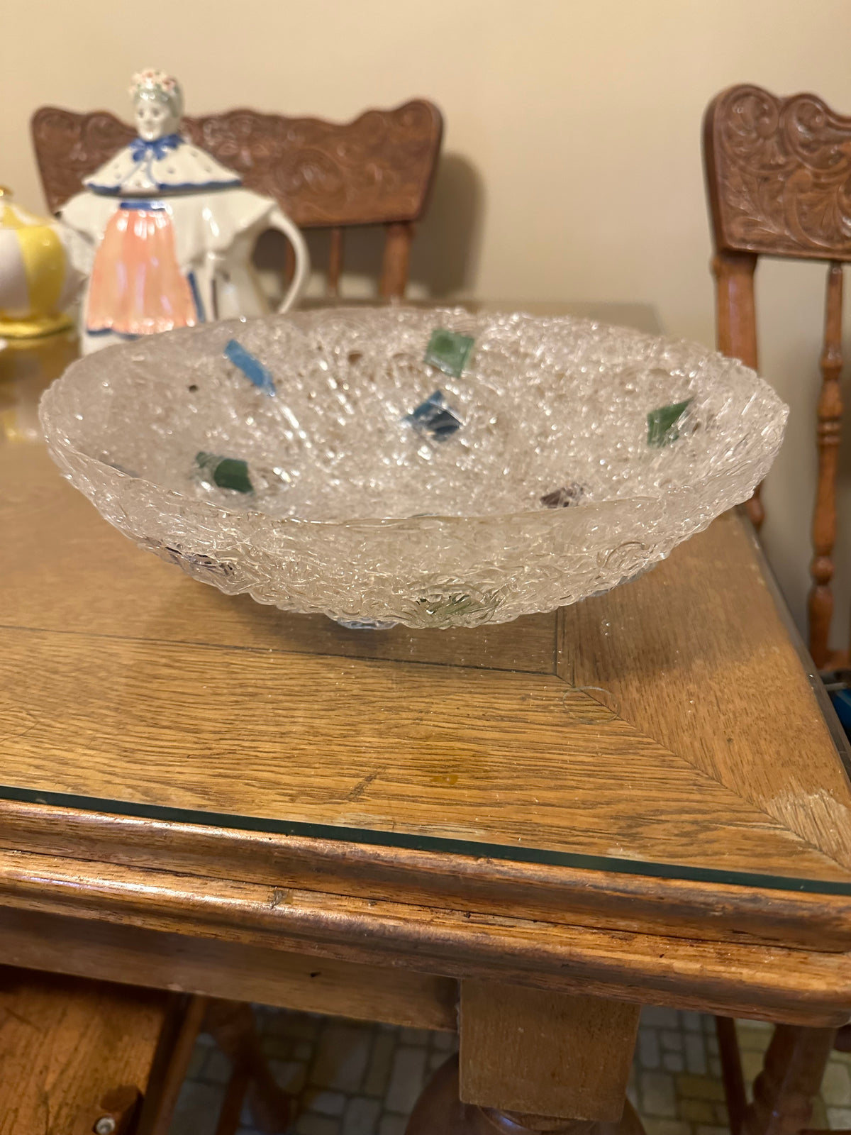 MCM Spaghetti Lucite Bowl