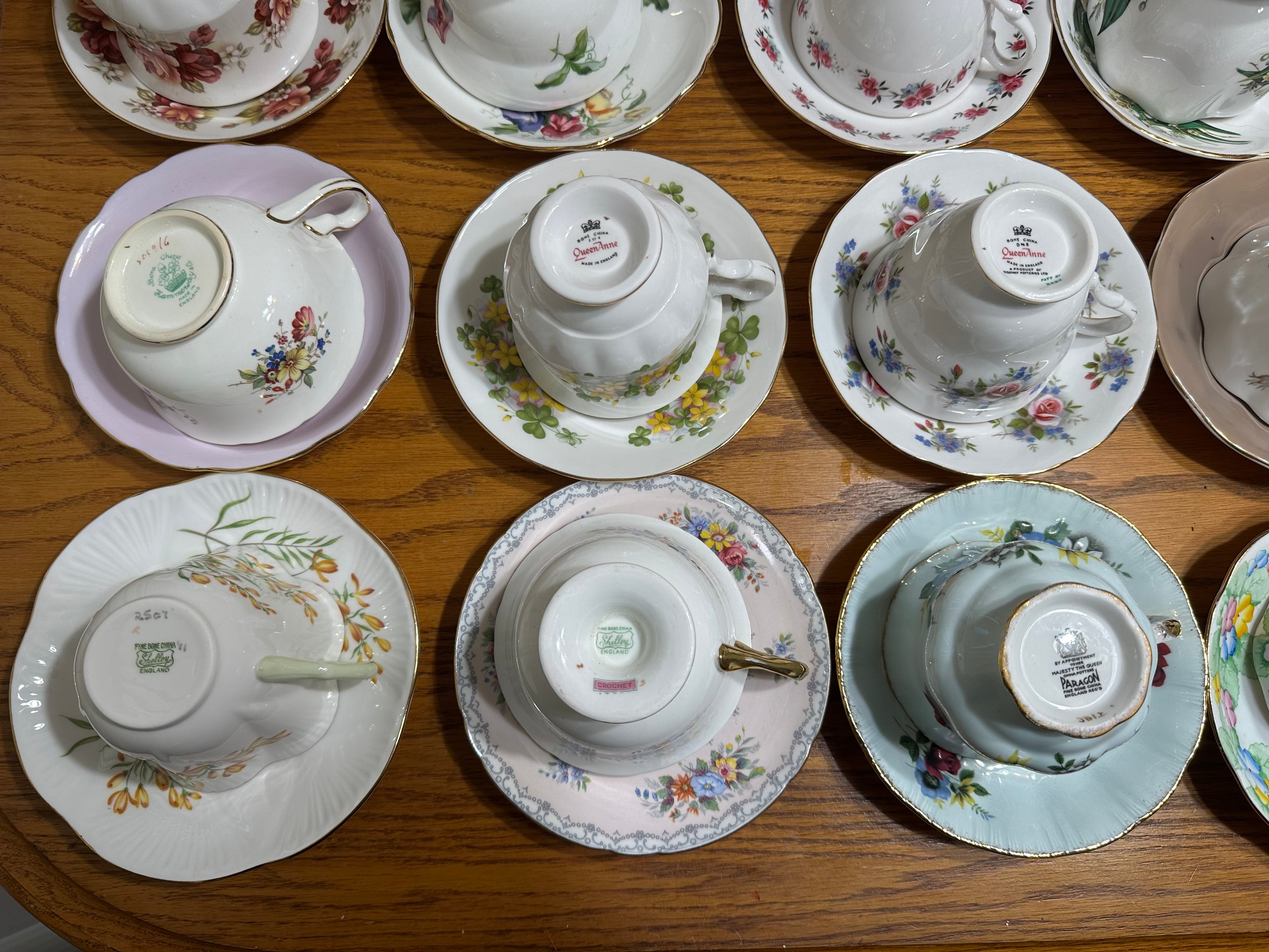 Cup & Saucer Lot (26 units in lot)