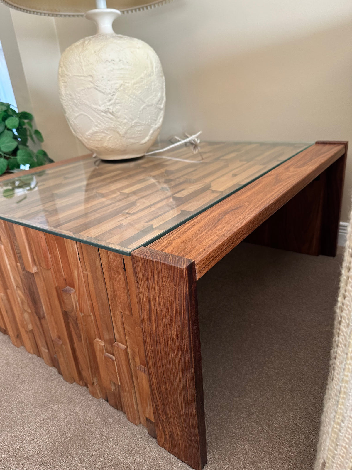 MCM 1960’s Percival Lafer Brutalist Jacaranda Side Table