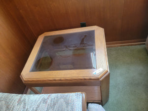Glass Insert Side Table Set