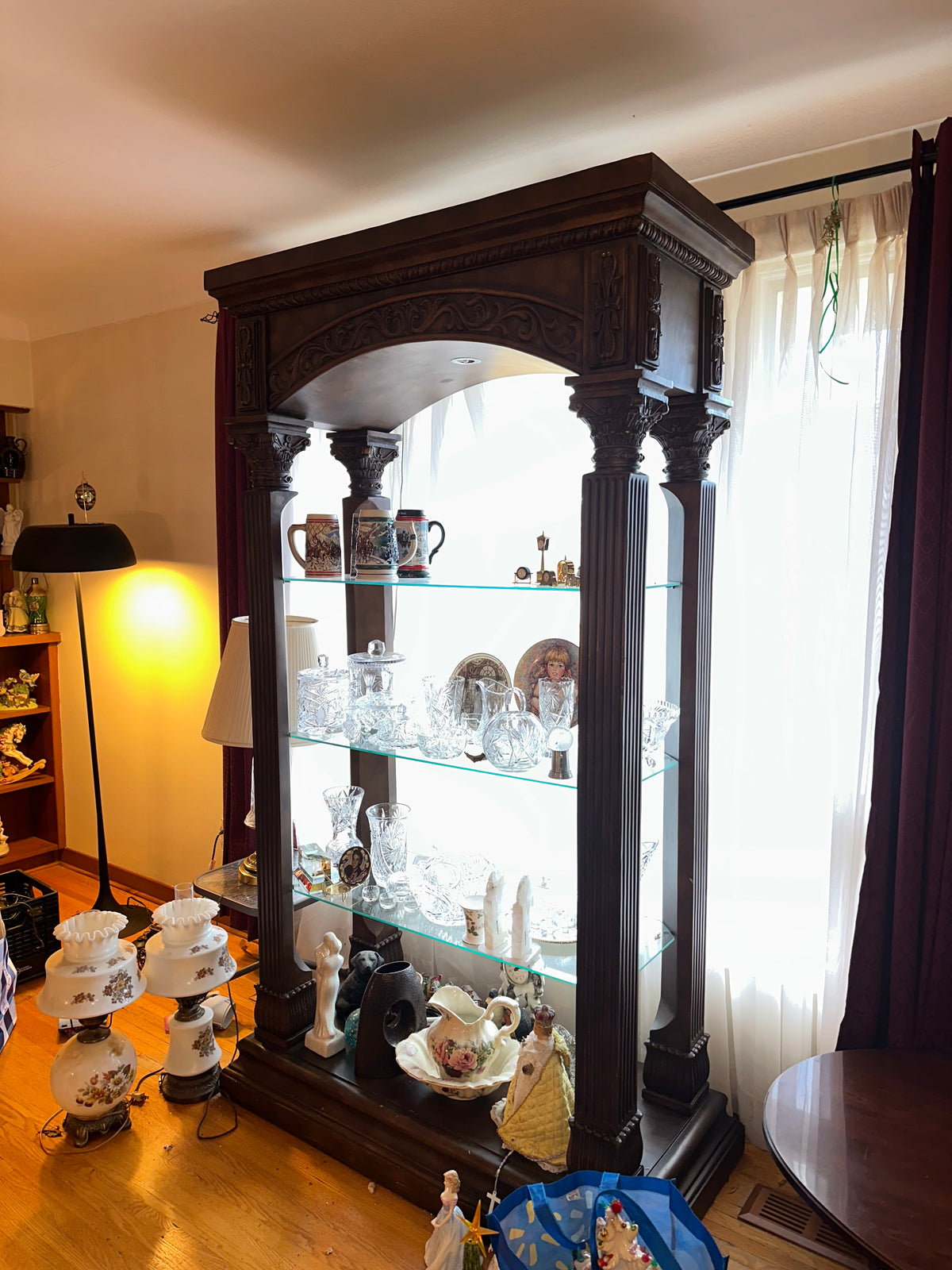 Large Glass Shelf Display