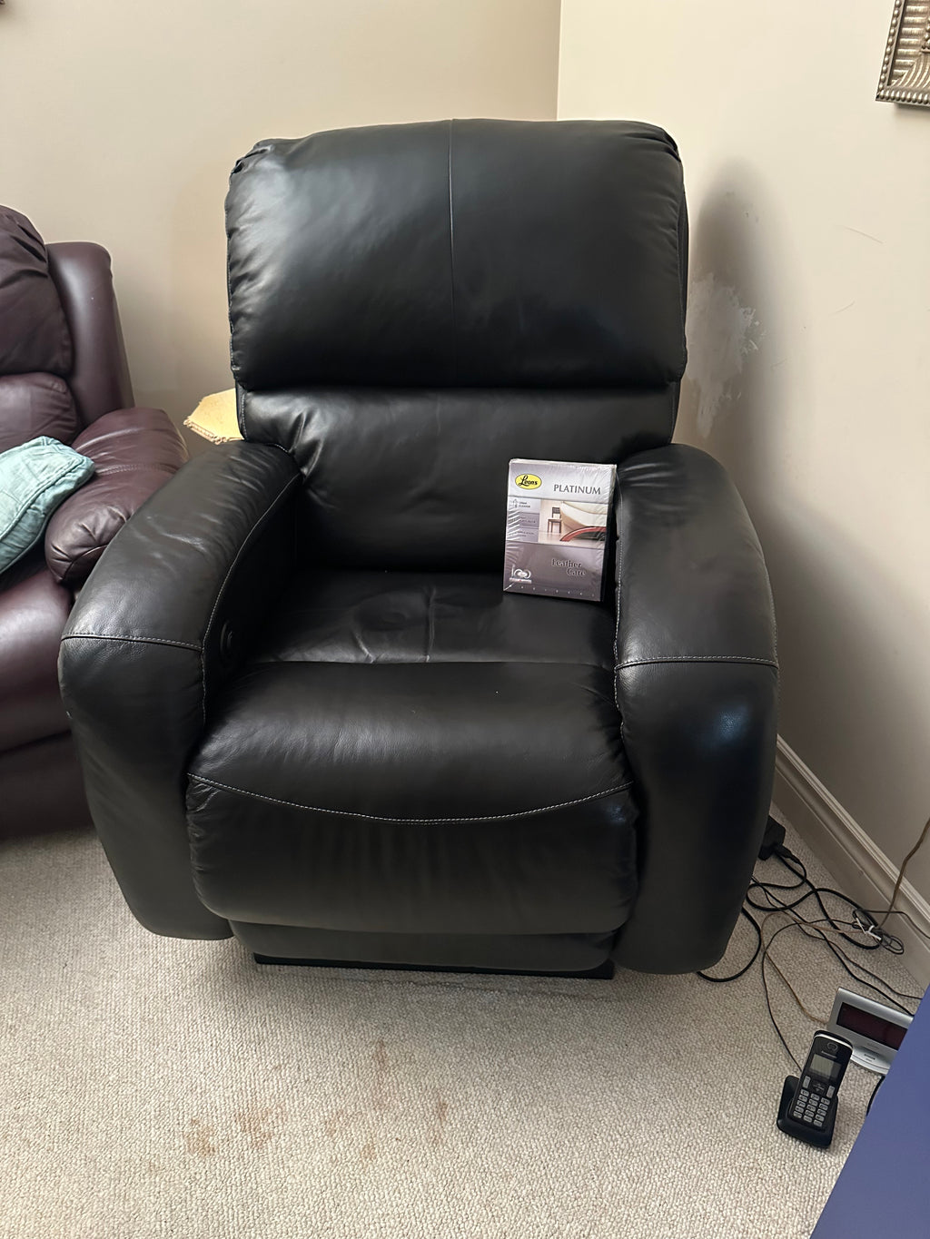 Power Leather Recliner