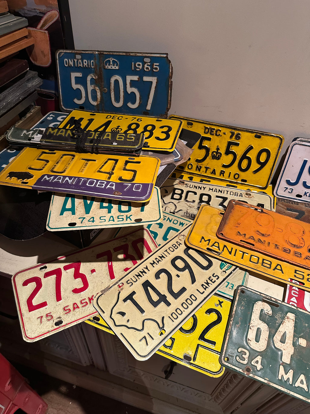Lot #17 Vintage License Plate Lot