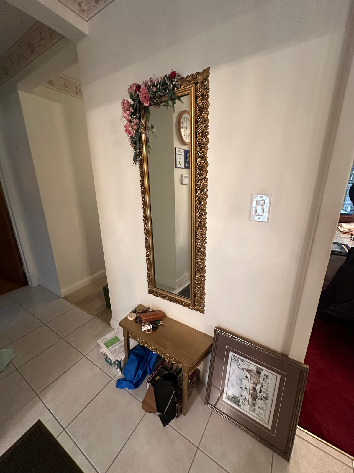 Mirror and Table Lot