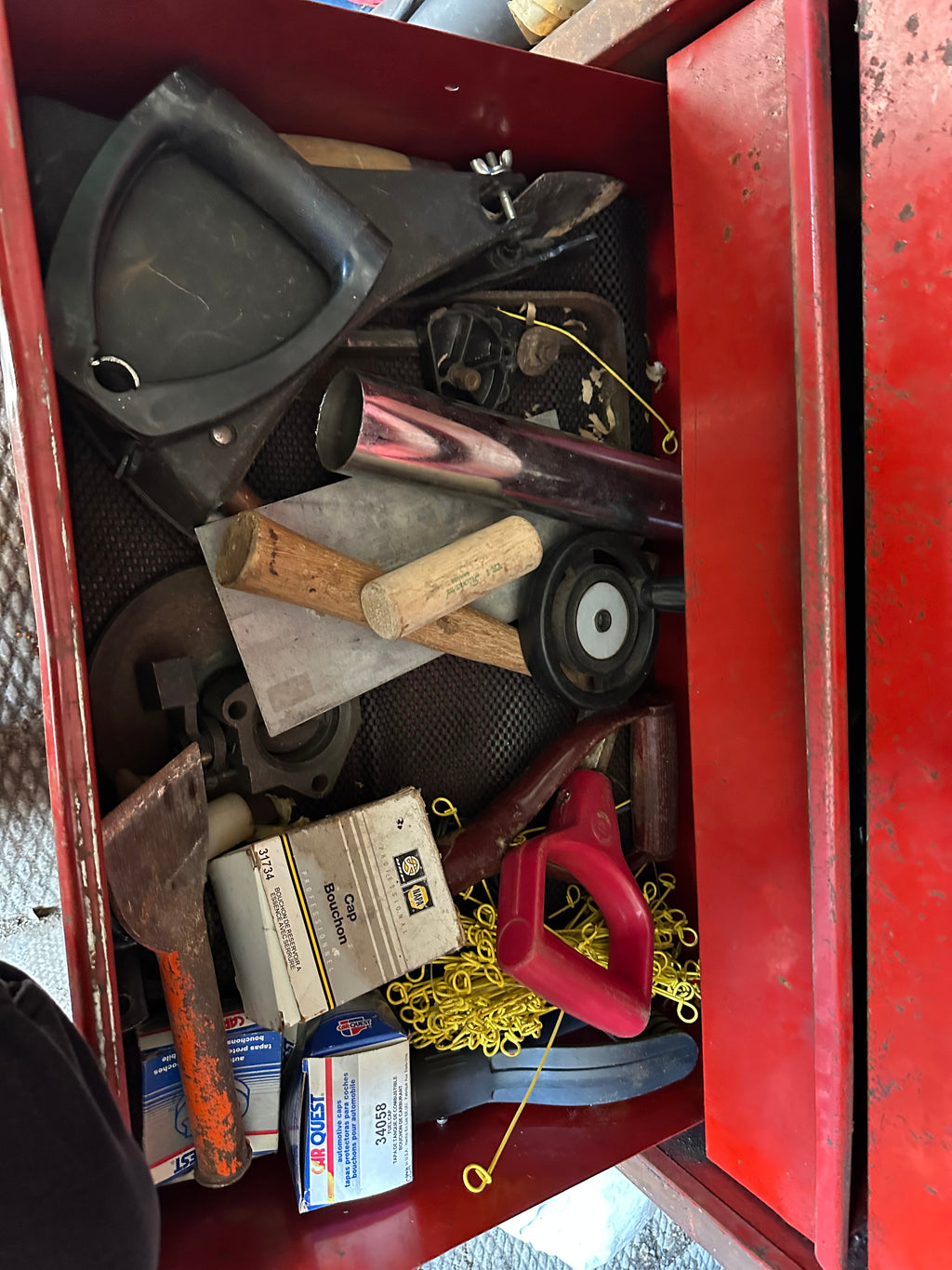Red Tool Box (With Contents)