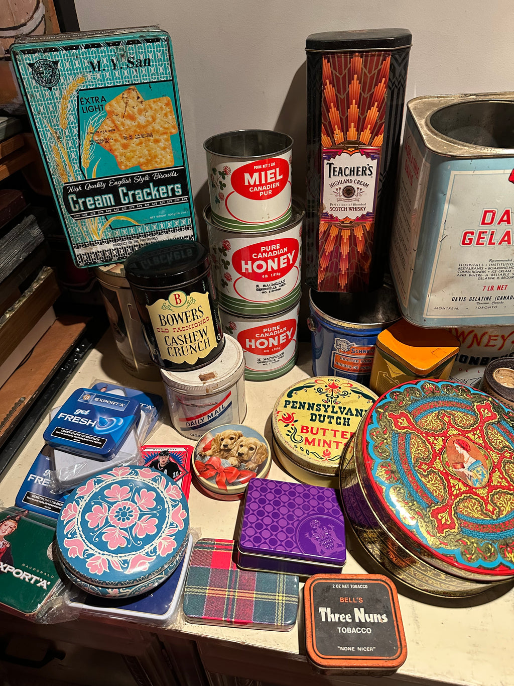 Lot #33 Assorted Tins