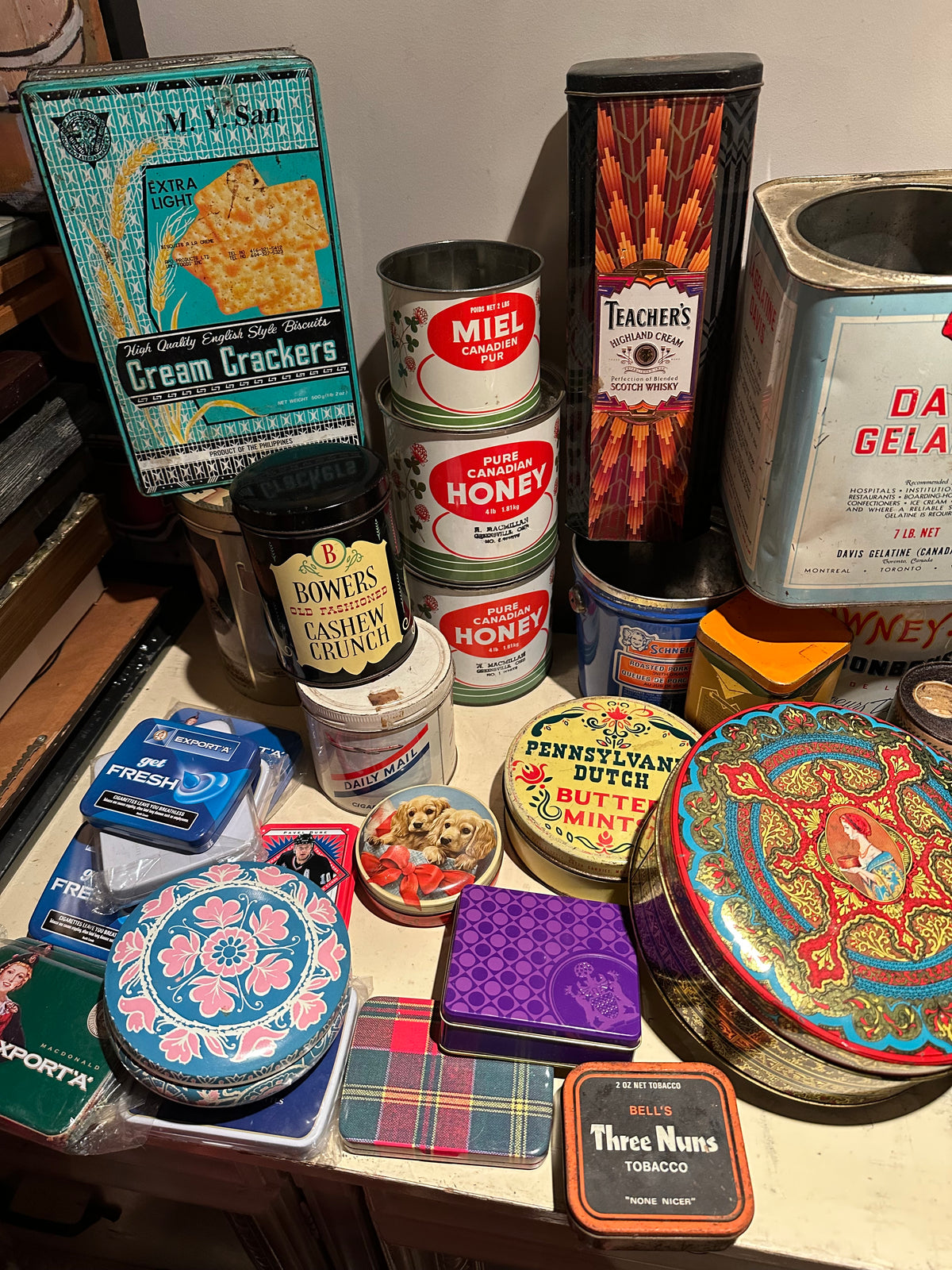Lot #33 Assorted Tins