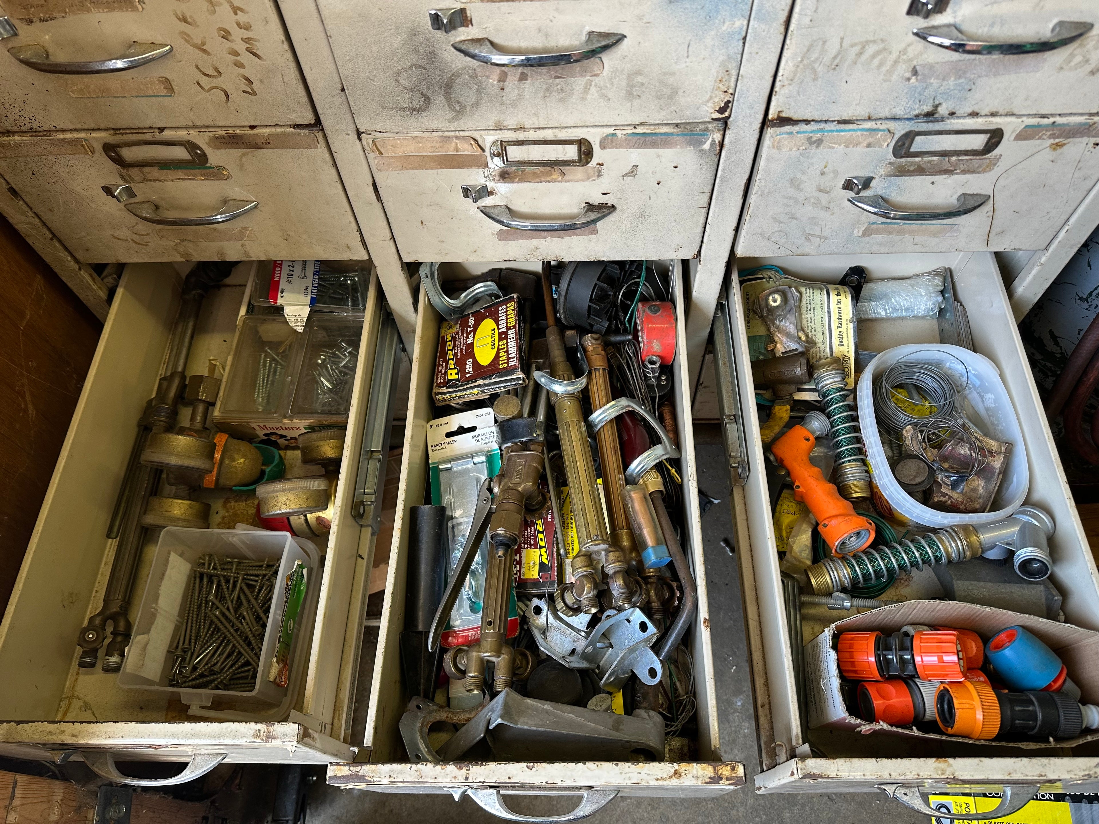 12 Drawer Metal Box Loaded