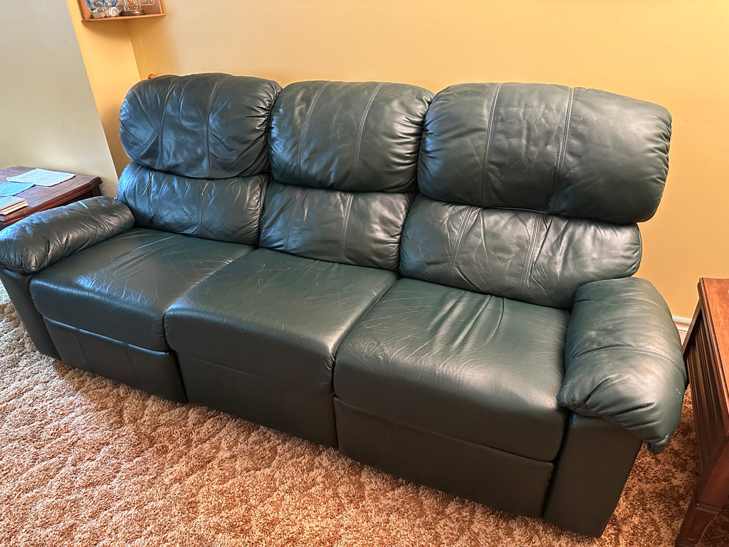 Reclining Leather Couch