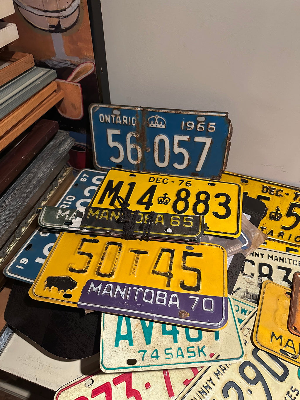 Lot #17 Vintage License Plate Lot