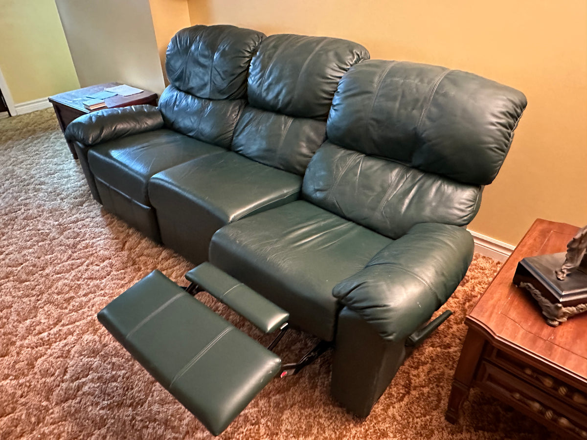 Reclining Leather Couch