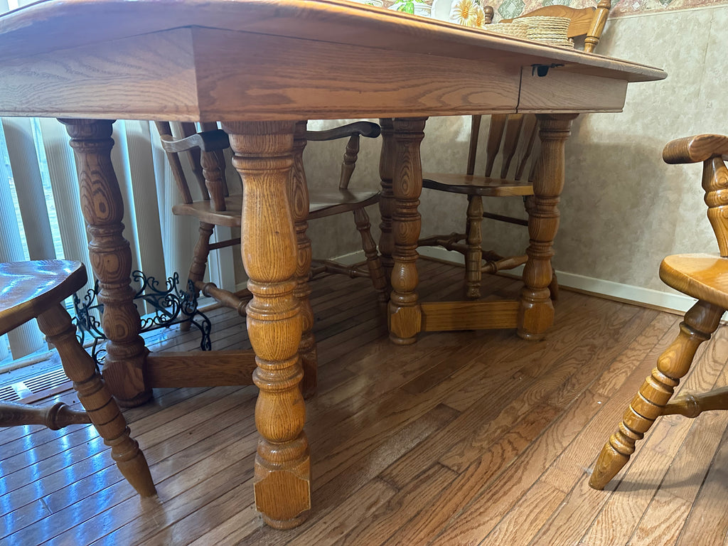 Oak Kitchen Table 4 Chairs