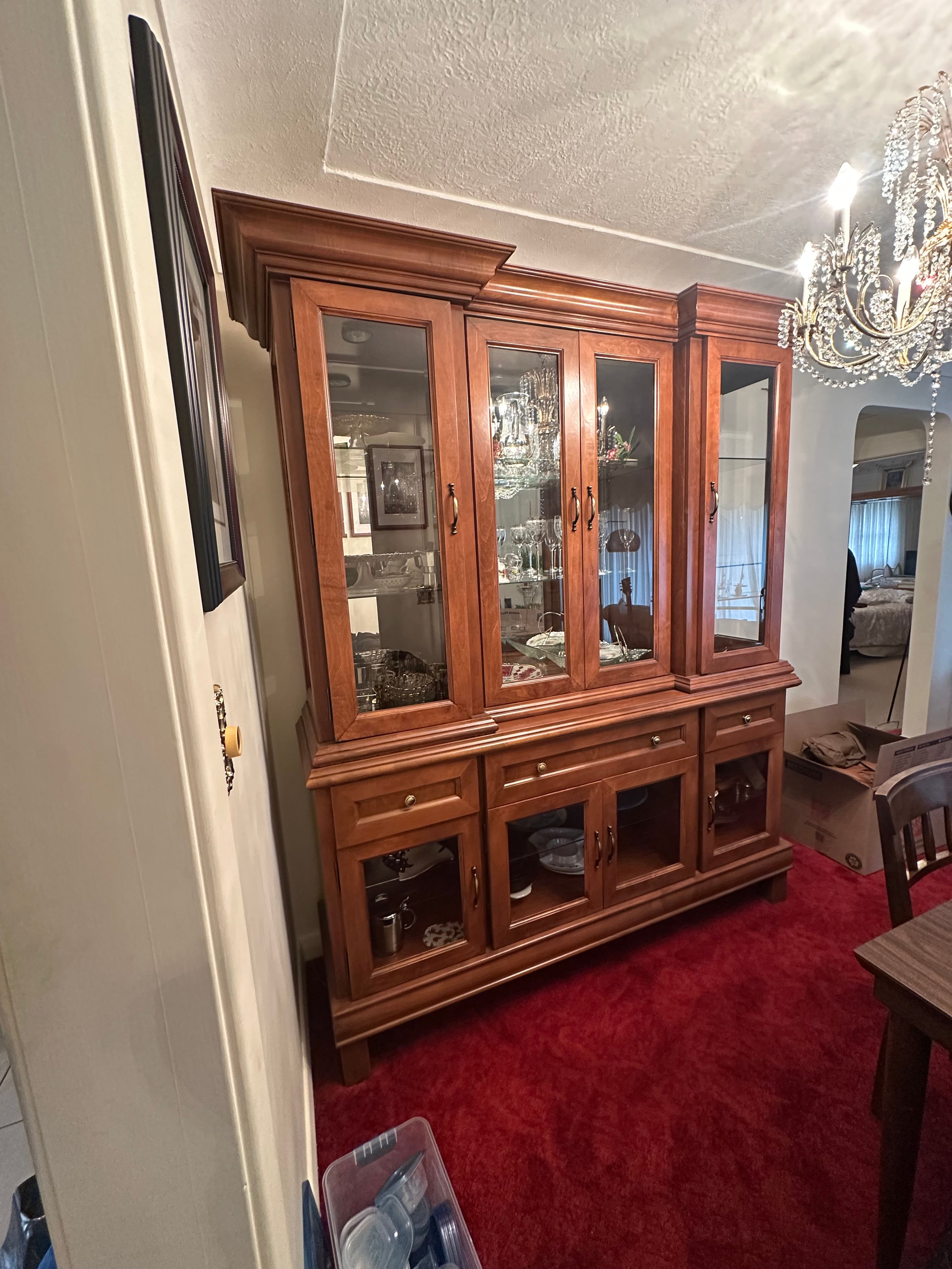2 Piece Display Hutch