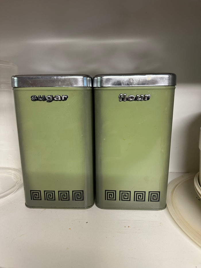 Vintage sugar/flour Tins