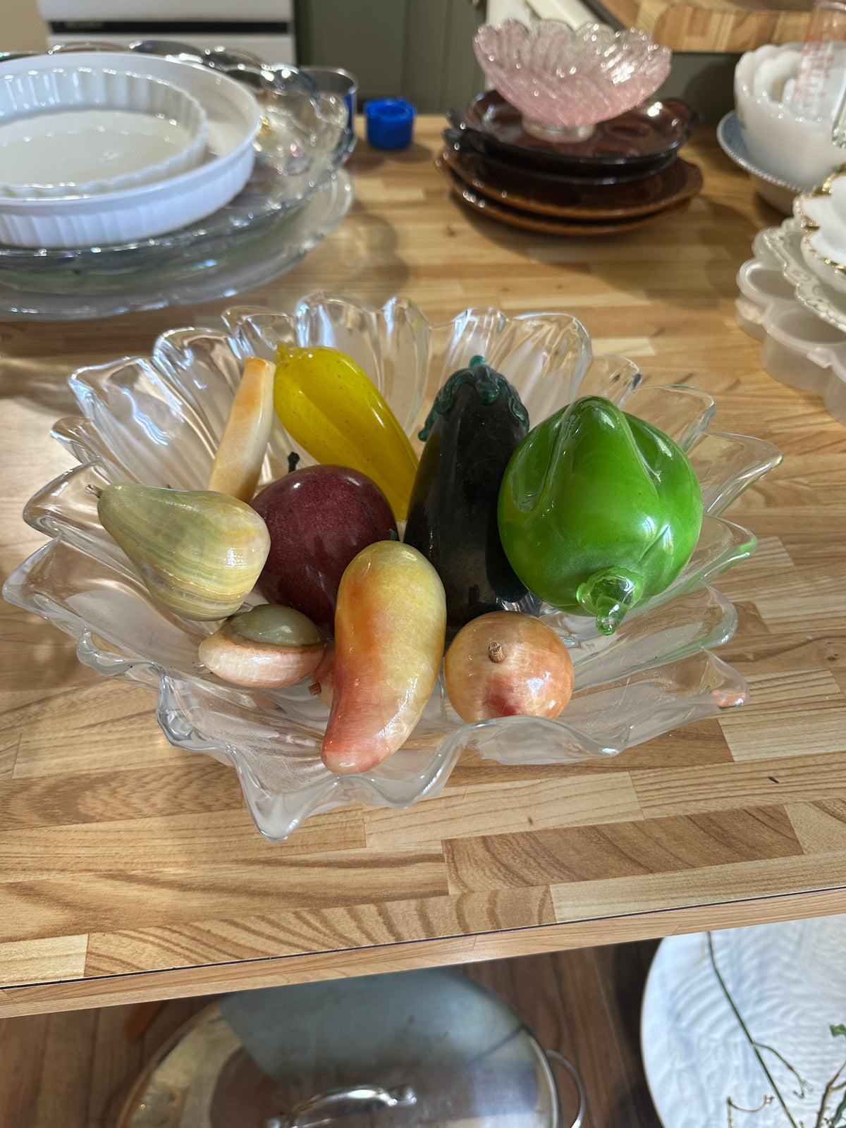 Glass Faux Fruit