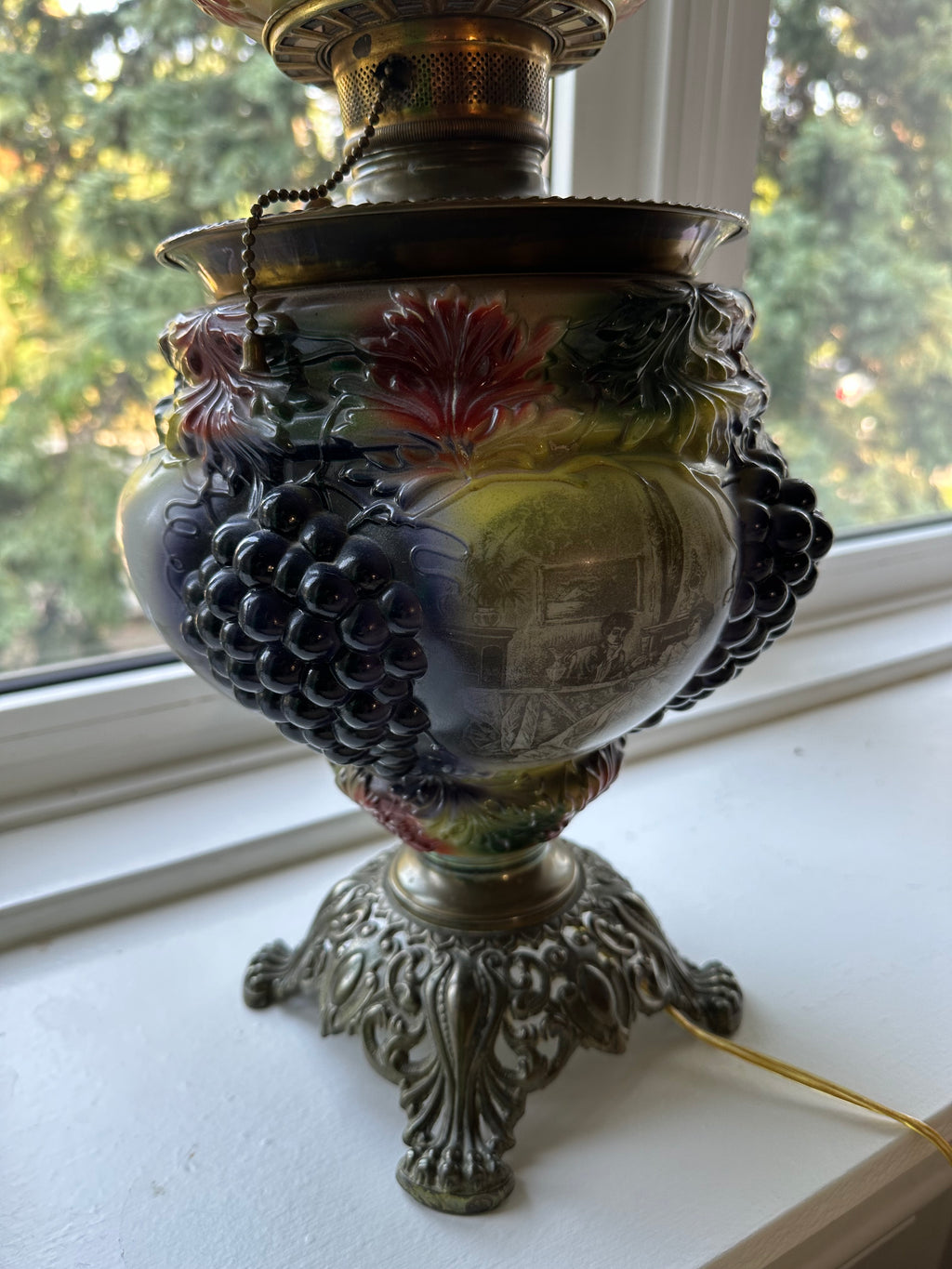 Grape Kerosene Lamp
