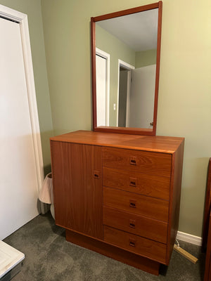 MCM Mirrored Dresser
