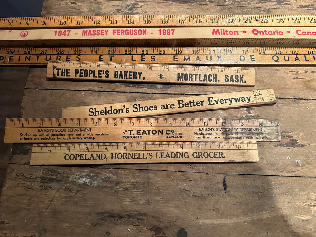 Lot #5 Vintage Advertising Rulers/Meter Sticks