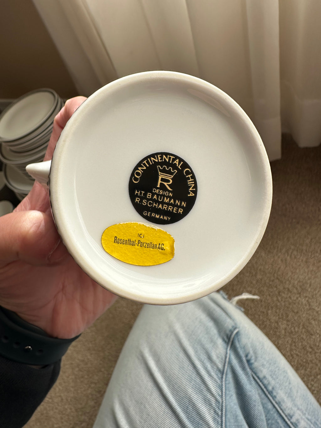 MCM Rosenthal Medallion Onyx Set