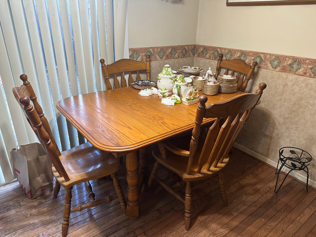 Oak Kitchen Table 4 Chairs