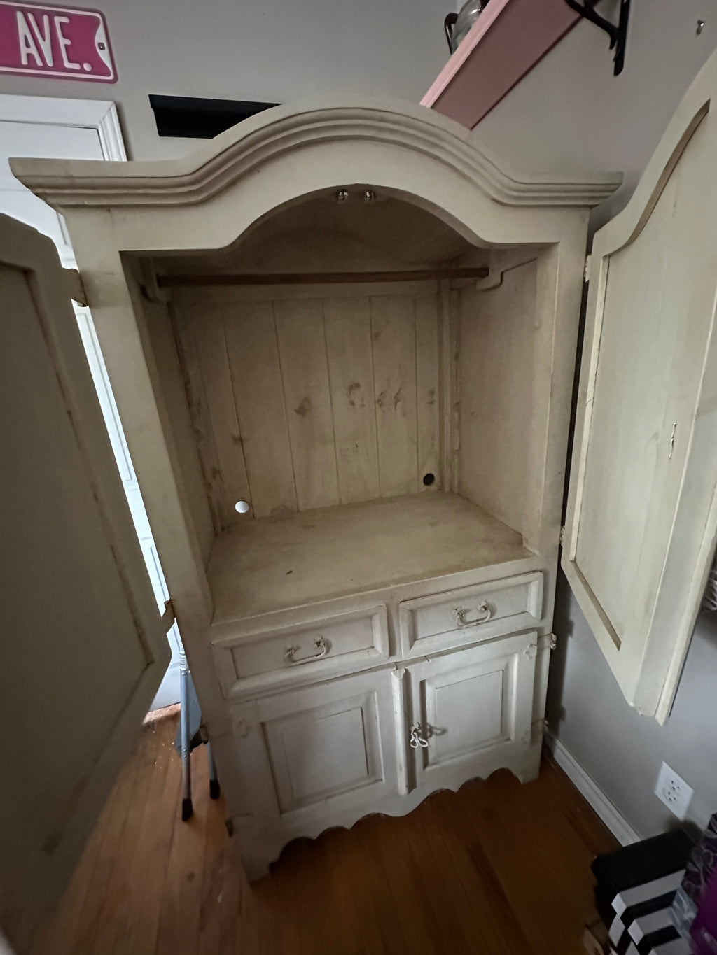 Lot #62 Vintage Armoire