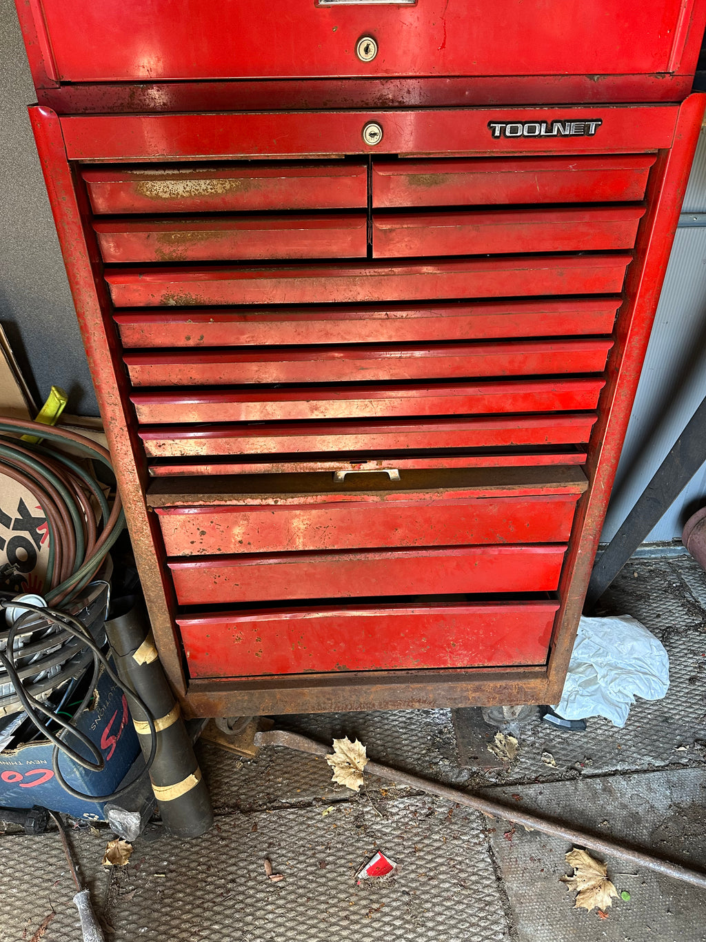 Red Tool Box (With Contents)