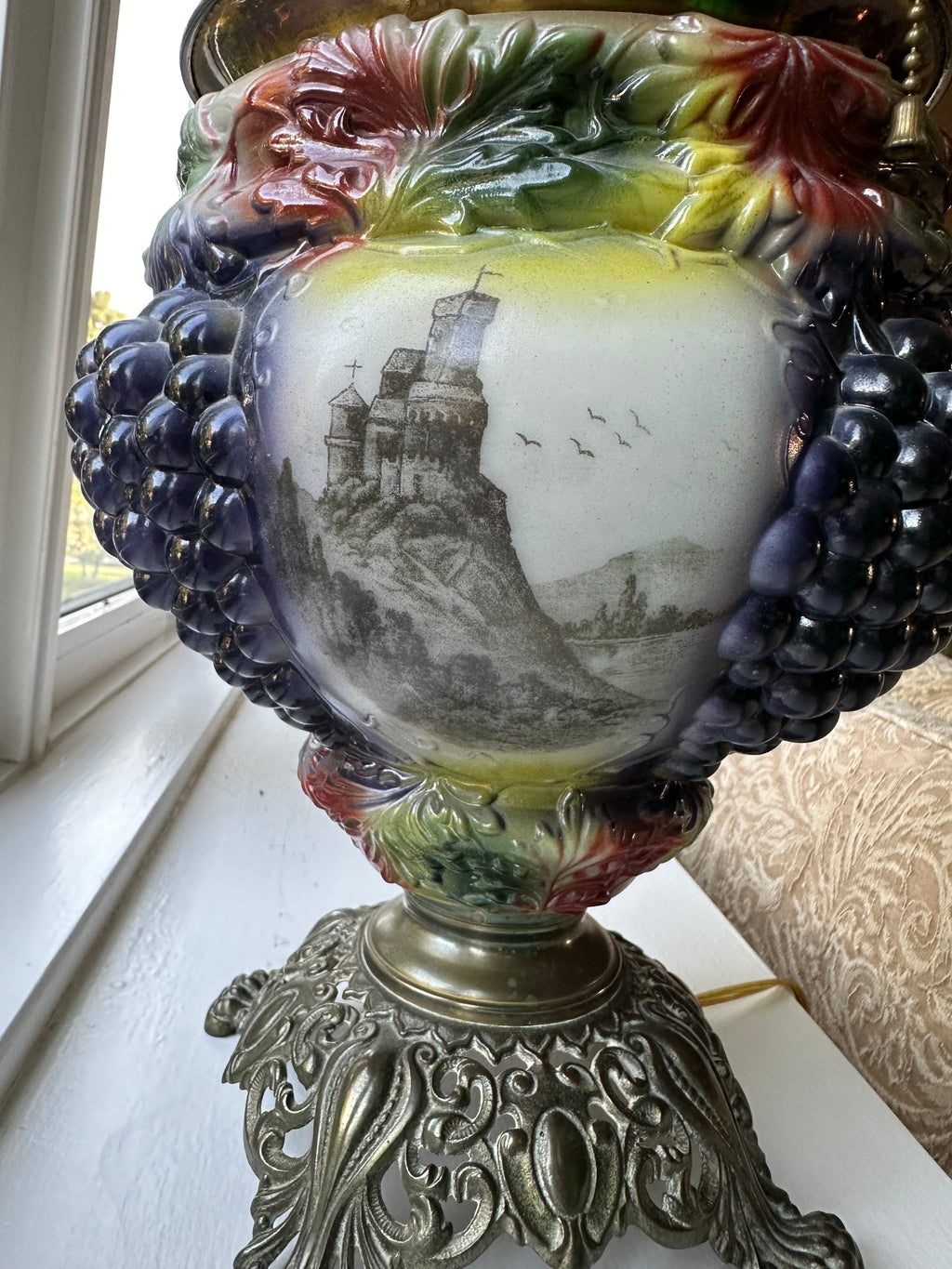 Grape Kerosene Lamp