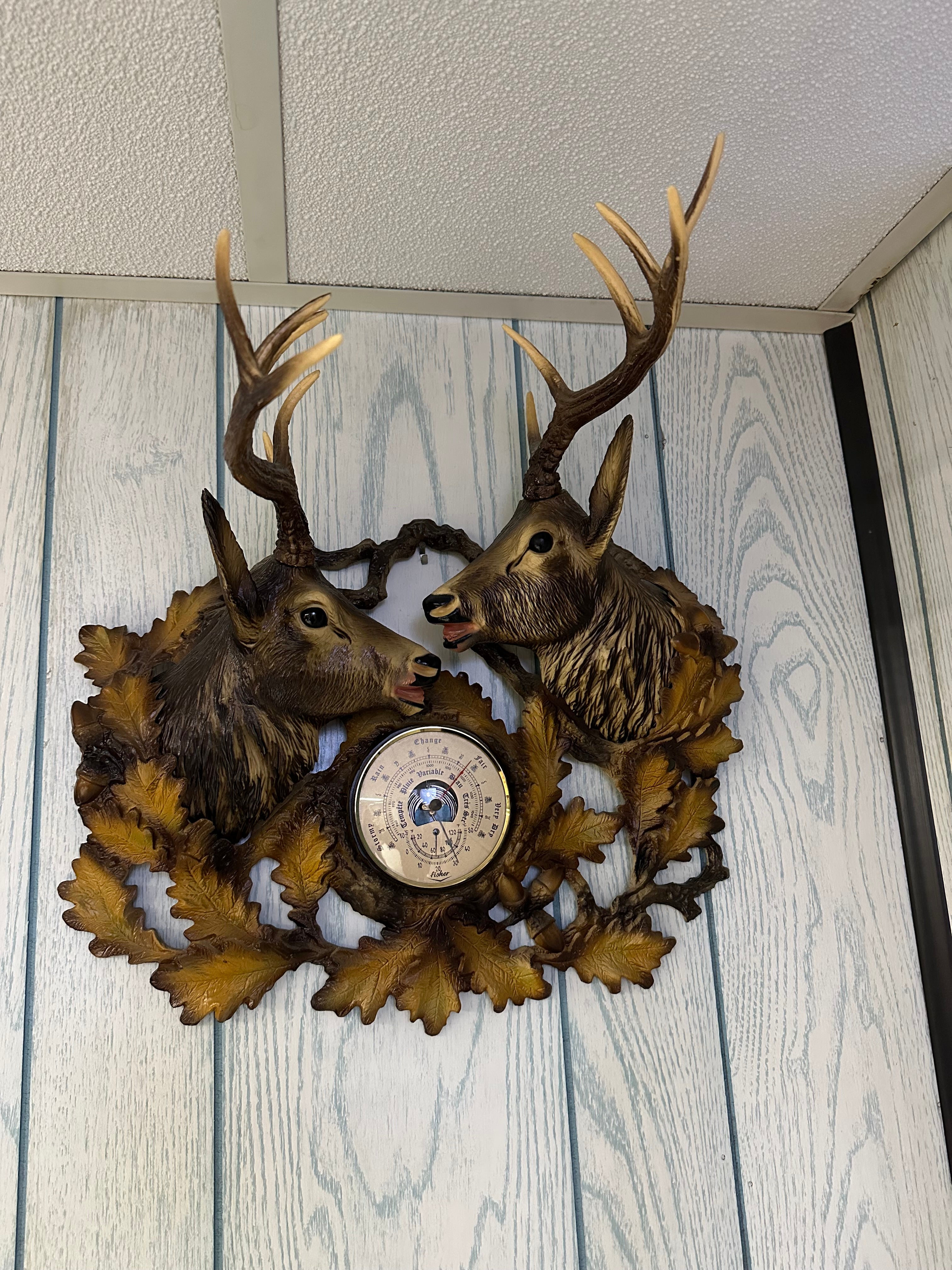 Fisher France Elk Barometer