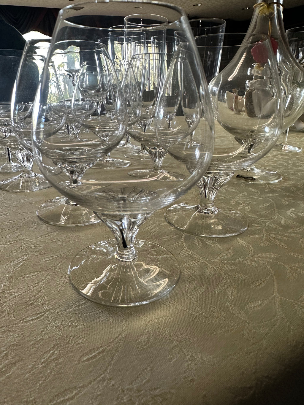 Belfor "Exquisite" Crystal Black Core Stemmed Glassware Lot