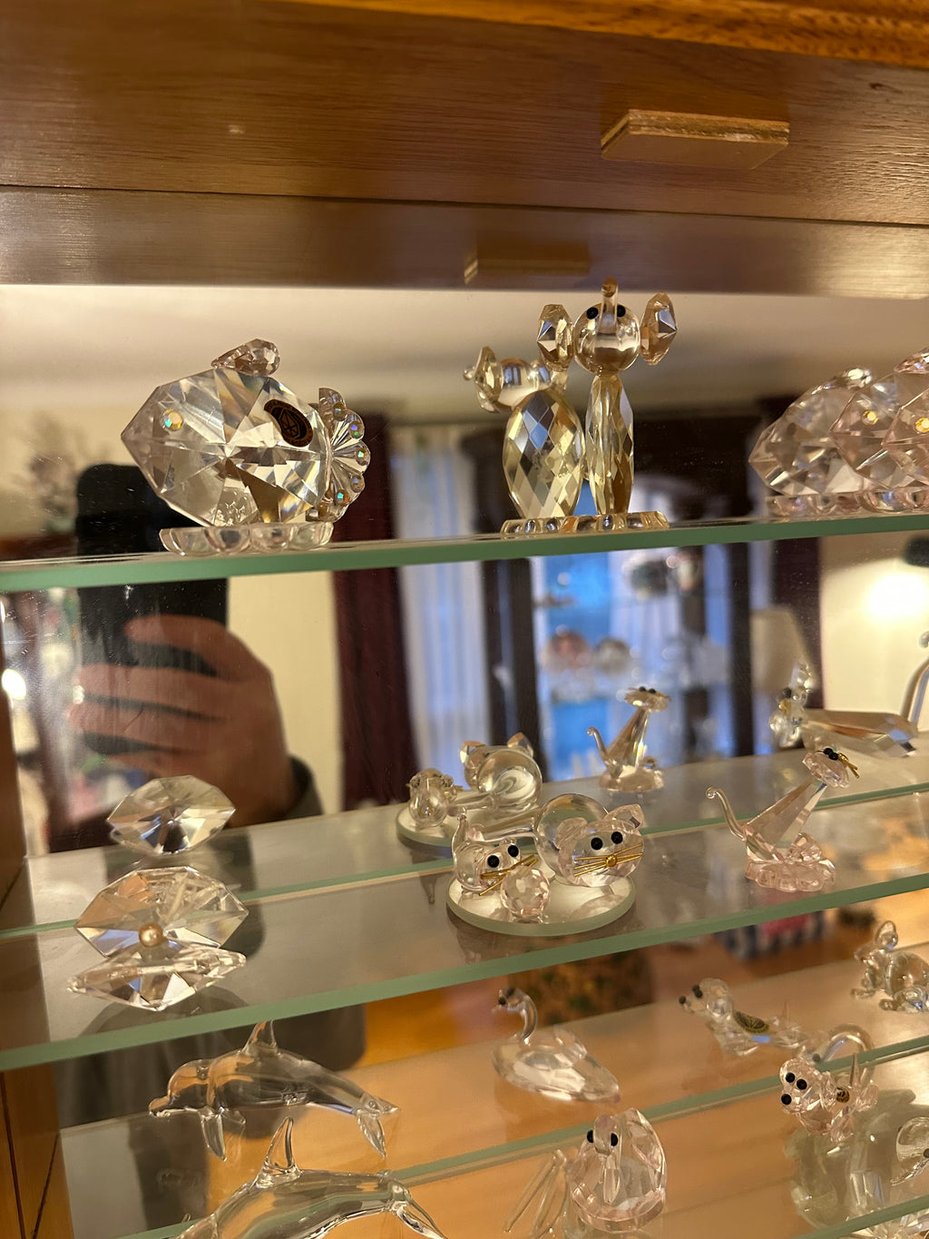 Crystal Mini Figure Lot with Case