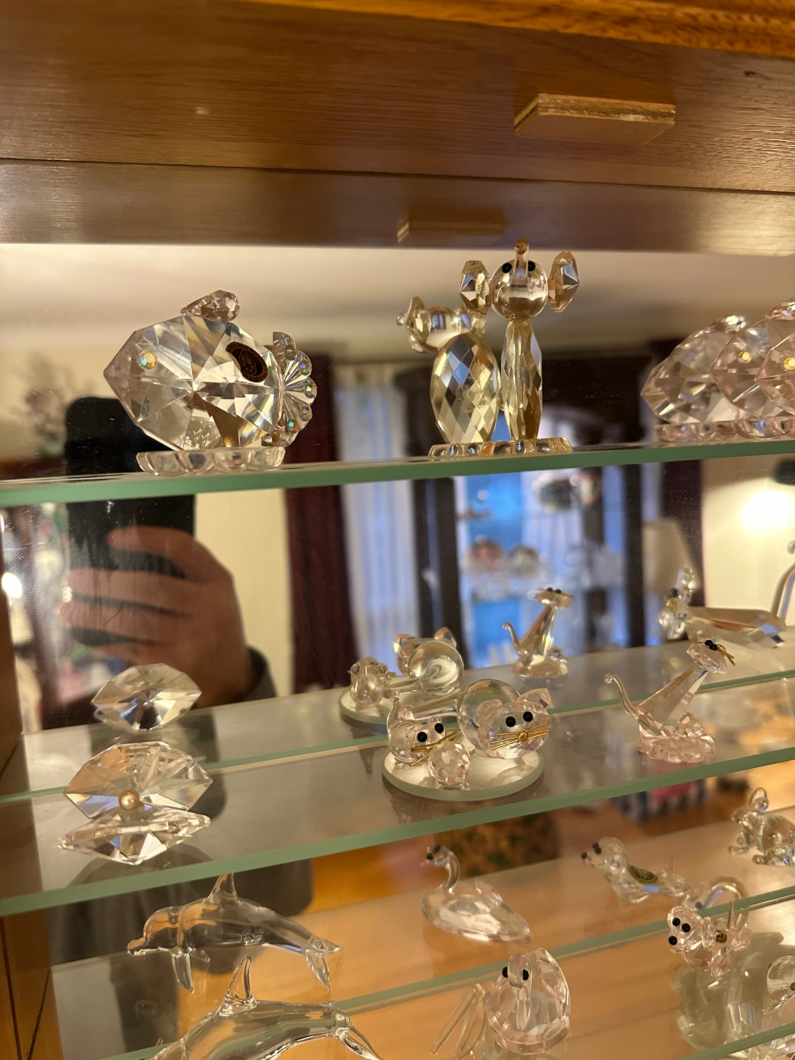 Crystal Mini Figure Lot with Case