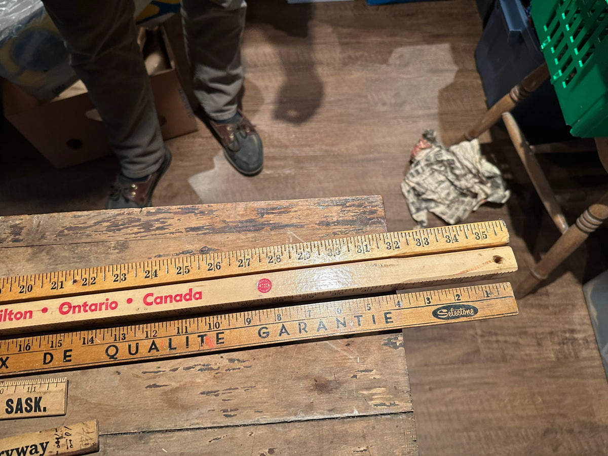 Lot #5 Vintage Advertising Rulers/Meter Sticks