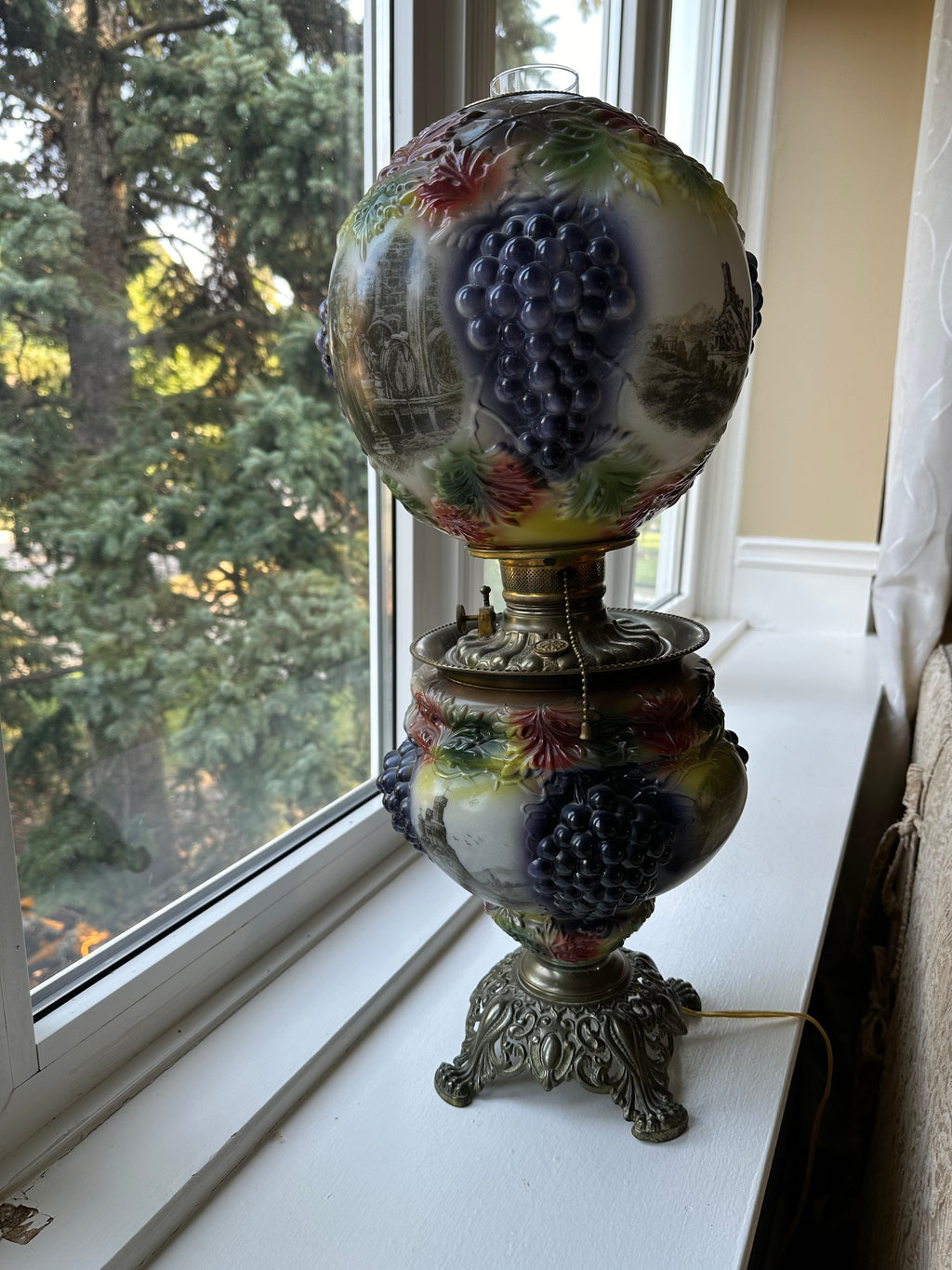 Grape Kerosene Lamp