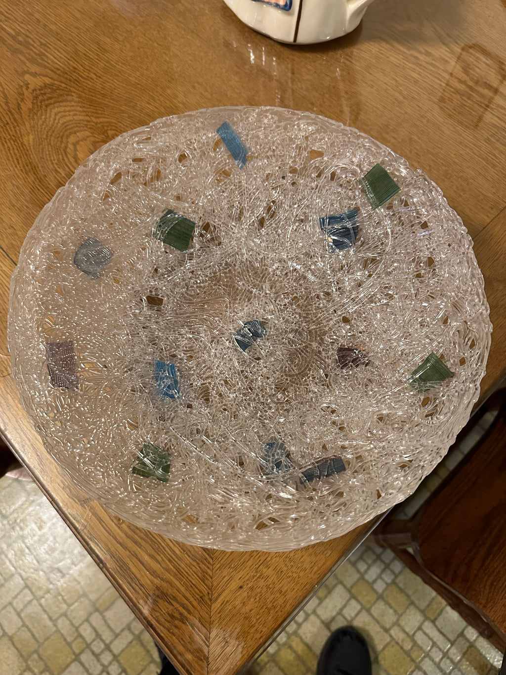 MCM Spaghetti Lucite Bowl