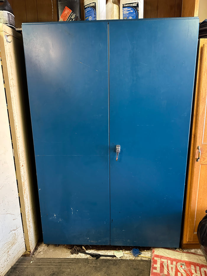 Large Blue Metal Cabinet #2