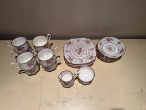 Lot #34 Royal Albert “Petit Point” 8 piece set