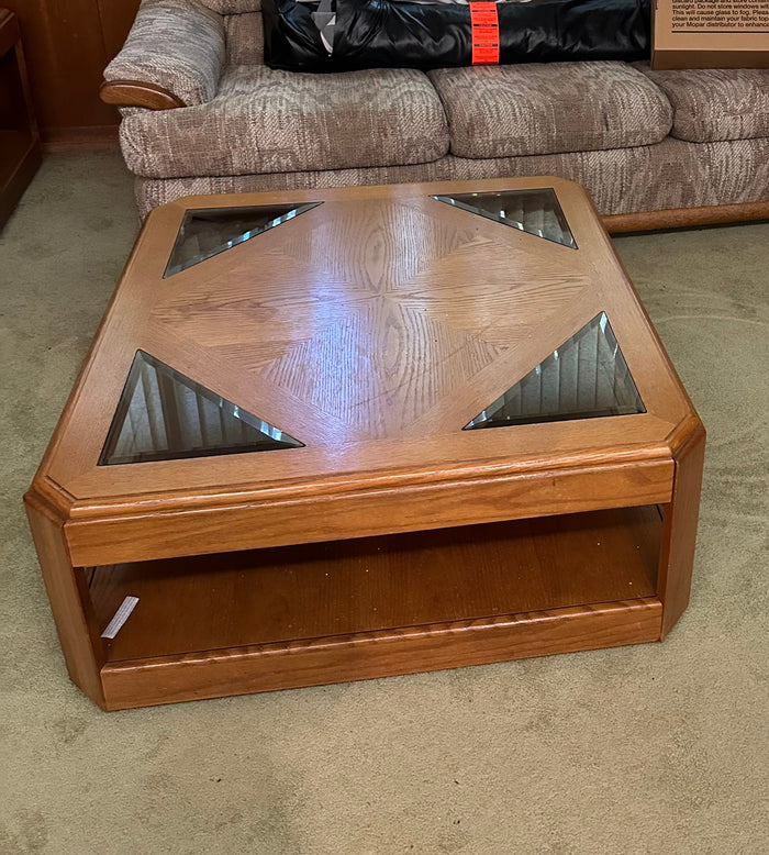 Glass Insert Coffee Table