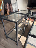 Glass Top End Table Set