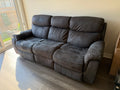 Grey Reclining Sofa